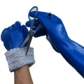 NMSAFETY guantes resistentes al corte de nitrilo a prueba de agua